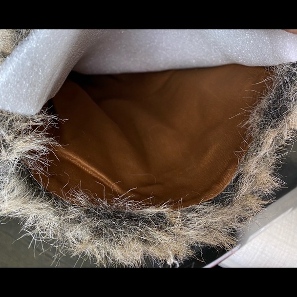 Colin Stuart Cognac Fur Knee High Boots - Picture 11 of 14